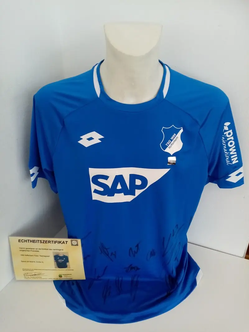 1899 Hoffenheim Trikot 18/19 Teamsigniert Autogramm Fußball Bundesliga Lotto XL