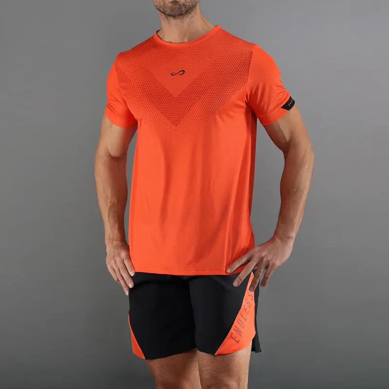 ACE PEAK T-Shirt Herren - orange, schwarz