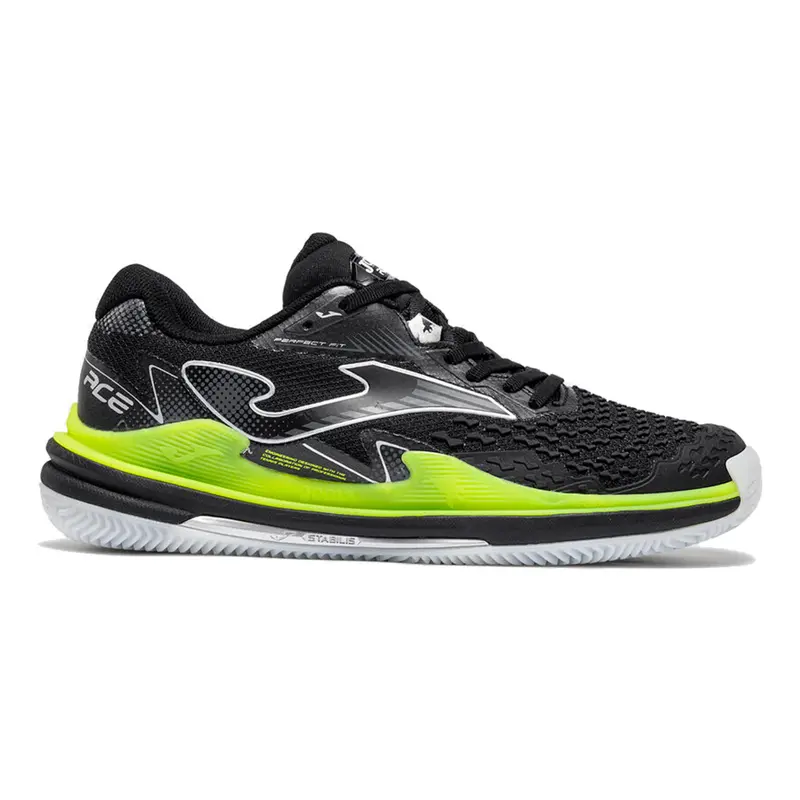 Ace Sandplatzschuh Herren - schwarz, limette
