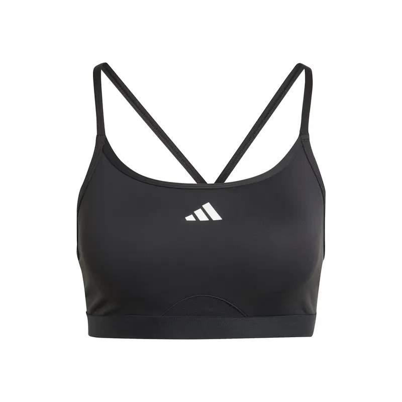 Aeroreact Training 3Stripes Sport-BH Damen - schwarz
