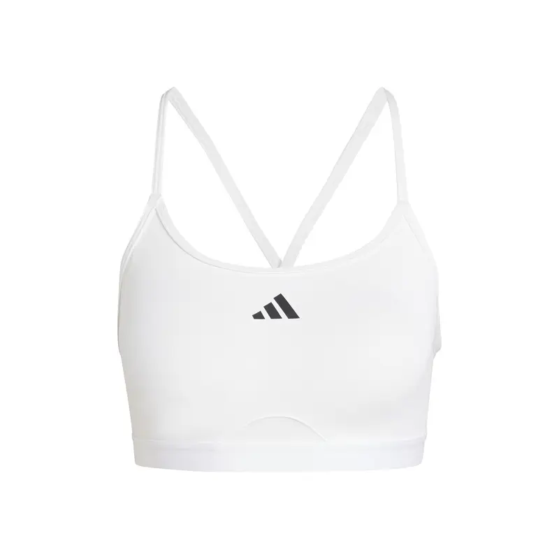 Aeroreact Training 3Stripes Sport-BH Damen - weiß