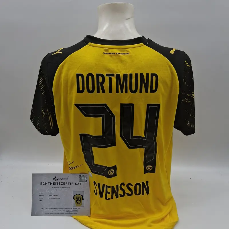 Borussia Dortmund Trikot Daniel Svensson signiert BVB Autogramm Puma neu L