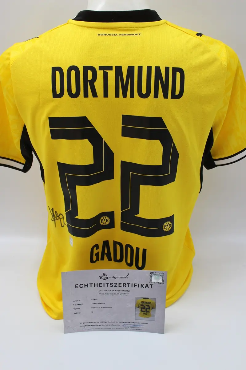 Borussia Dortmund Trikot Joane Gadou COA BVB Puma neu M 26/27