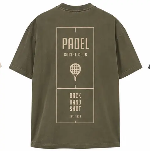 BS Ultra Heavy Cotton Box Tee "Padel Club" olive