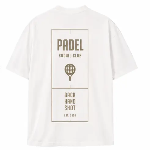 BS Ultra Heavy Cotton Box Tee "Padel Club" white