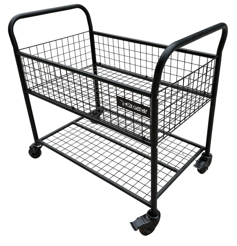 Carrello portaoggetti con ruote e maniglie