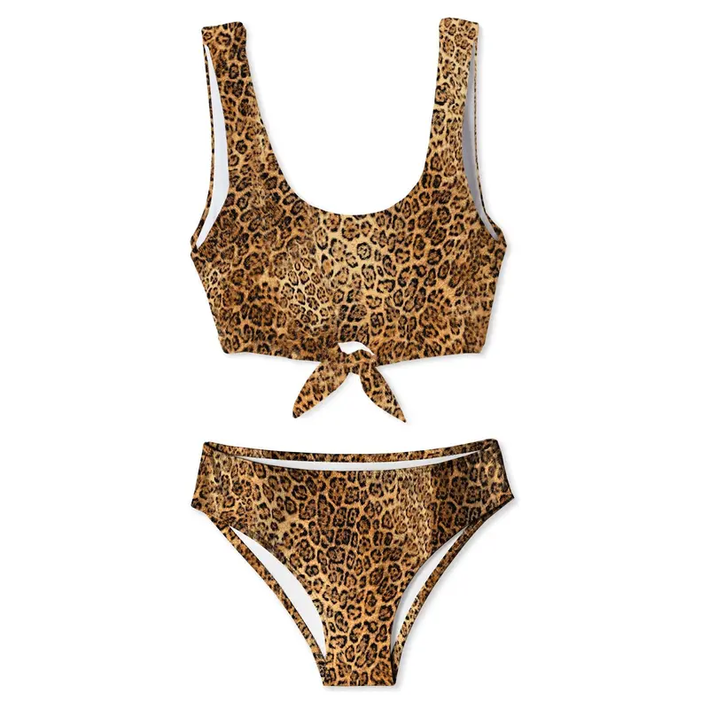 Cheetah Tie Bikini