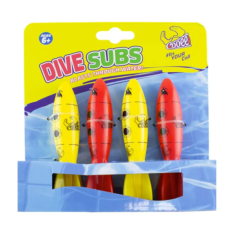 Cooee Torpedo Spielzeug Schwimmbad Spielzeug für Kinder, 4 Stück