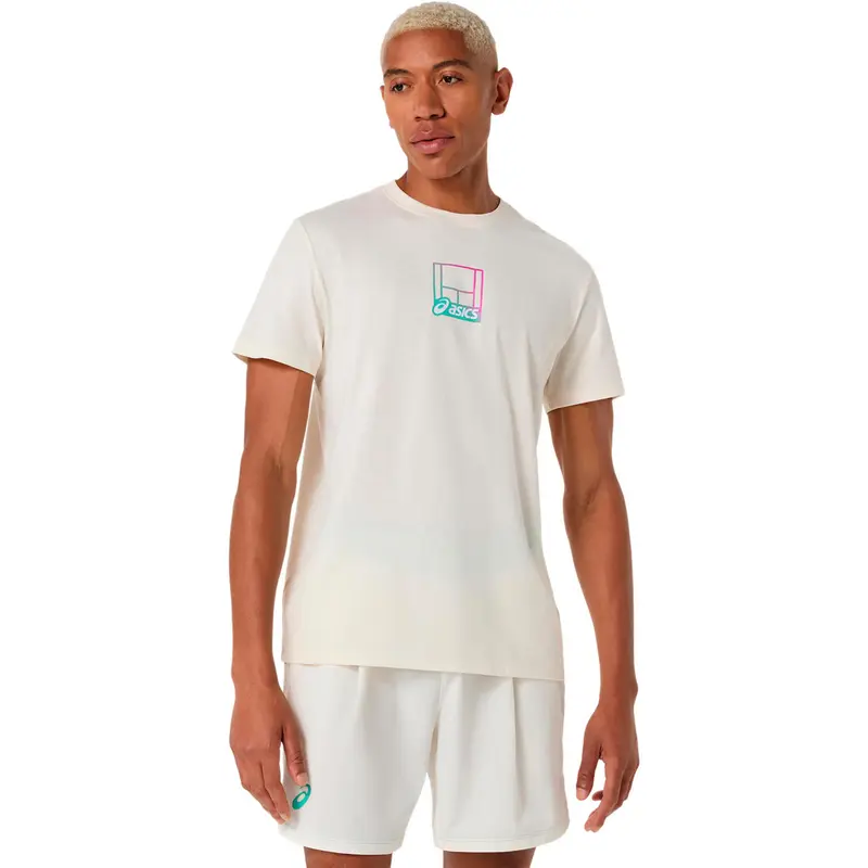 Court Core Graphic T-Shirt Herren-creme, mehrfarbig