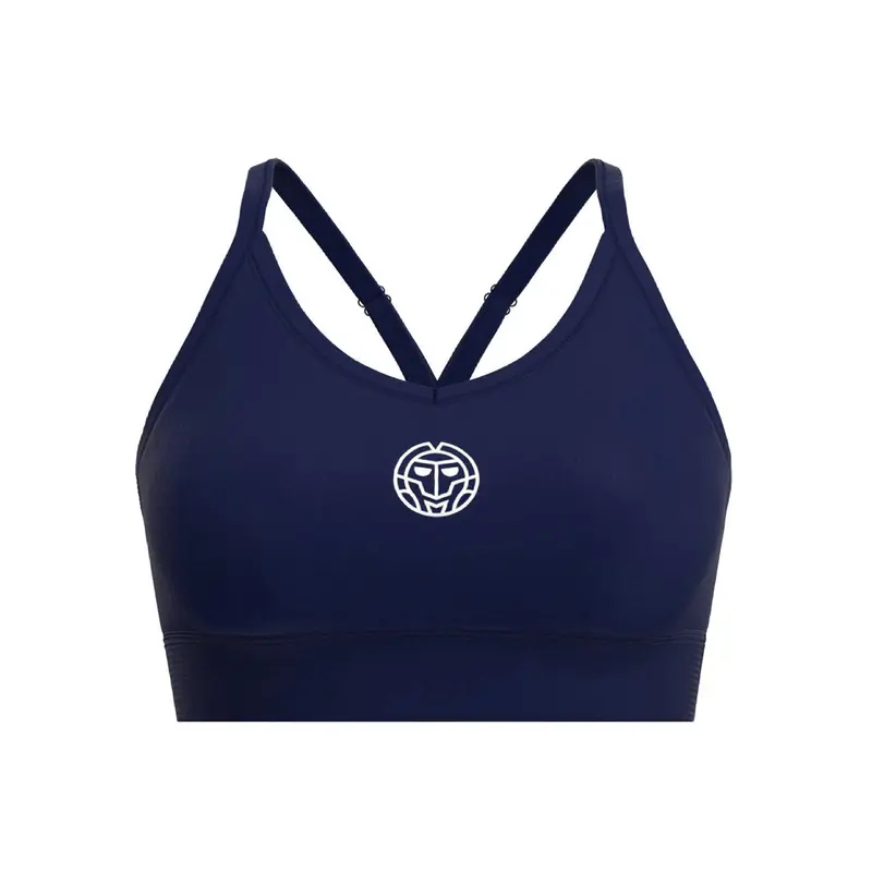 Crew Low Support Strappy Sport-BH Damen-Dunkelblau