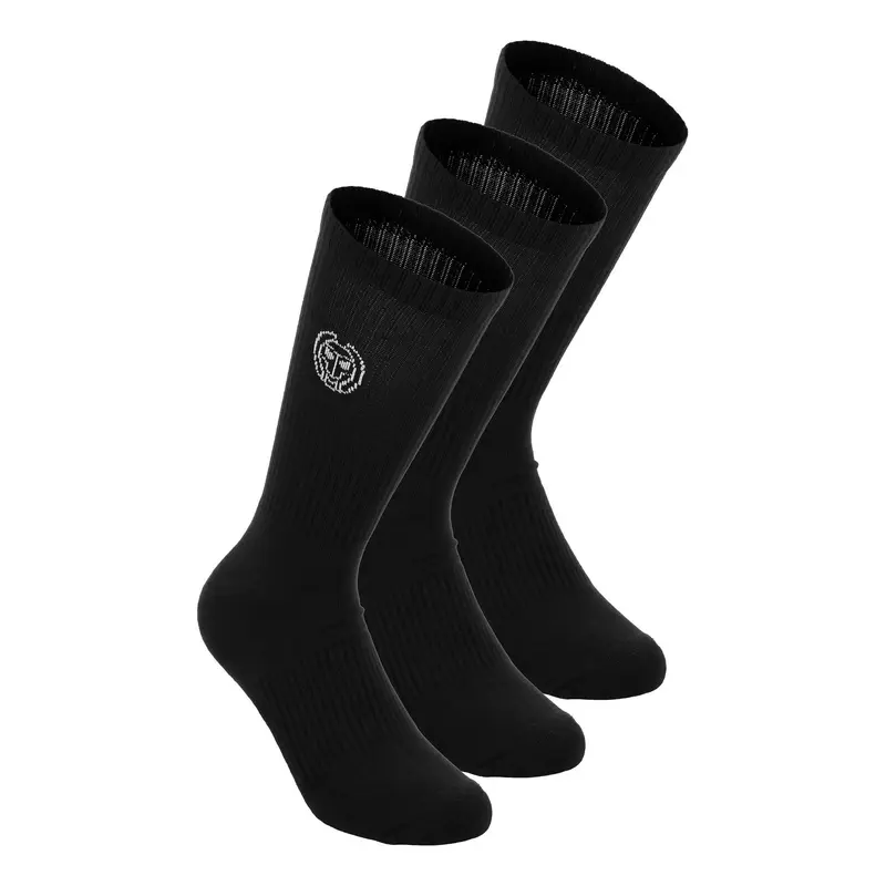Crew Performance Tennissocken 3er Pack Unisex - schwarz