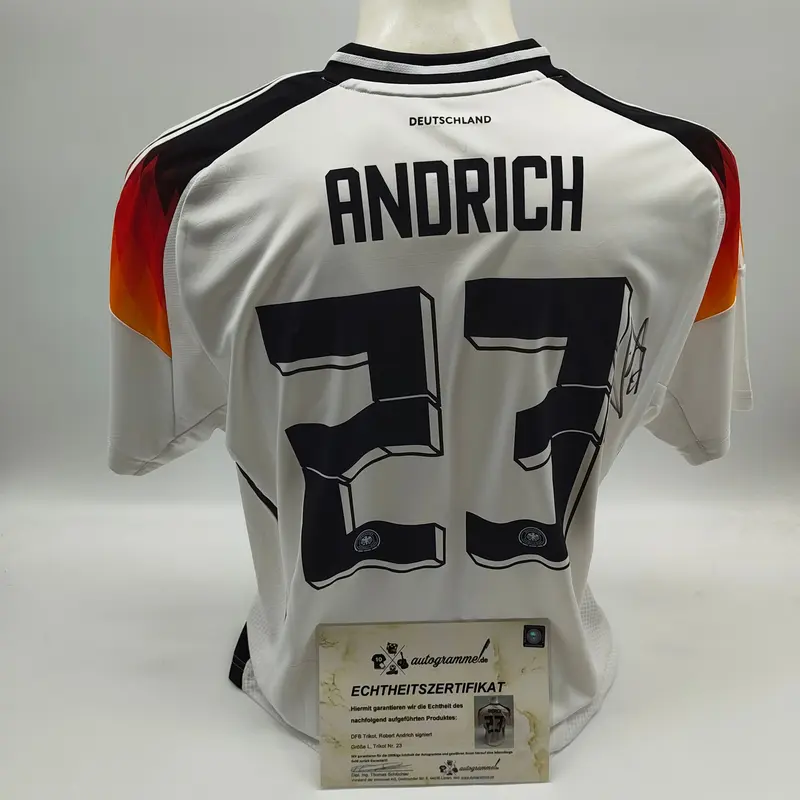 DFB Trikot Robert Andrich signiert Autogramme Deutschland Adidas L