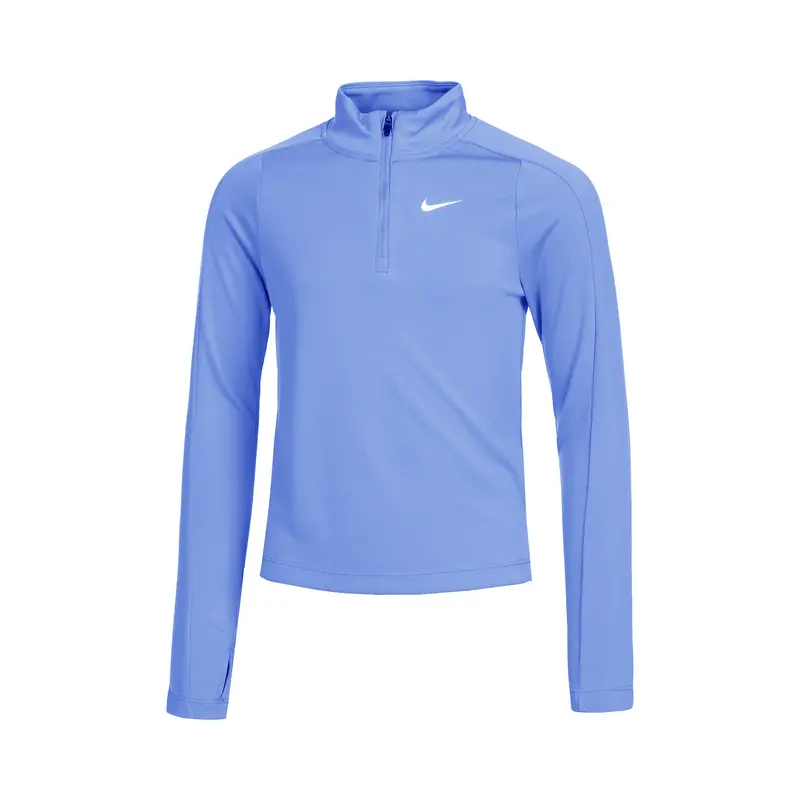 Dri-Fit Longsleeve Mädchen-Hellblau,Weiß