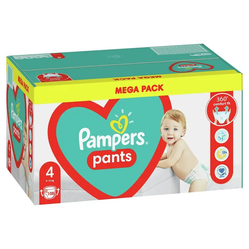 Einweg-Windeln Pampers Pants 4 (108 Stück)