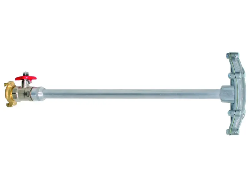 Fächerdüse mit Absperrhahn