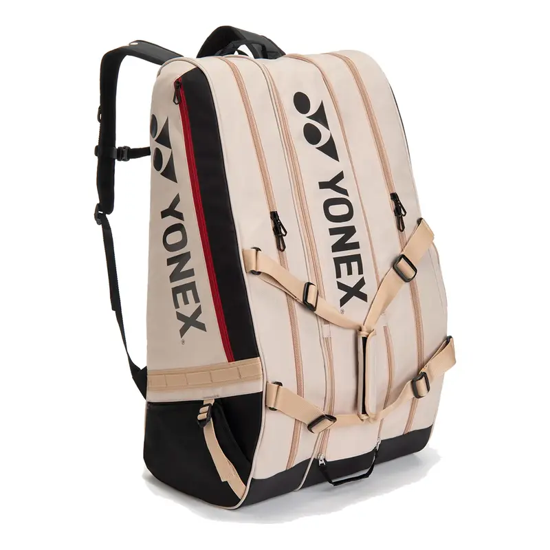 Gearlogic Raquet Bag Schlägertasche 12er - beige, schwarz
