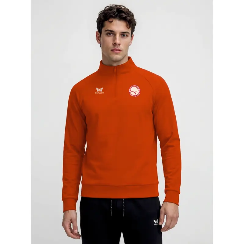 HALFZIP HERREN, ROT