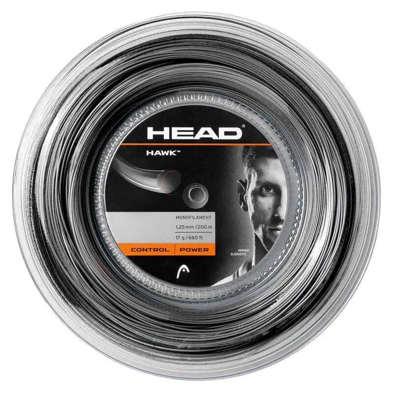 Head Hawk 200m 1.25mm Saitenrolle (schwarz)