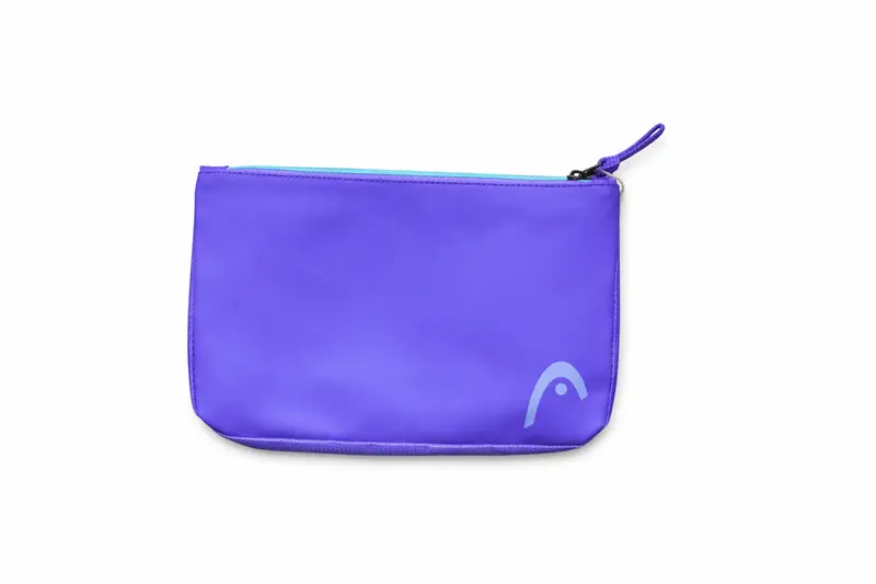 HEAD Kulturbeutel / Tennis Essentials Tasche – Lila mit türkisem Reißverschluss