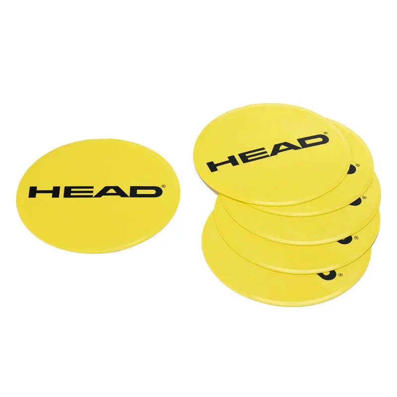 HEAD Zielmarkierungen 6er Set – flache Trainingsscheiben für Tennis, Koordination & Fitness