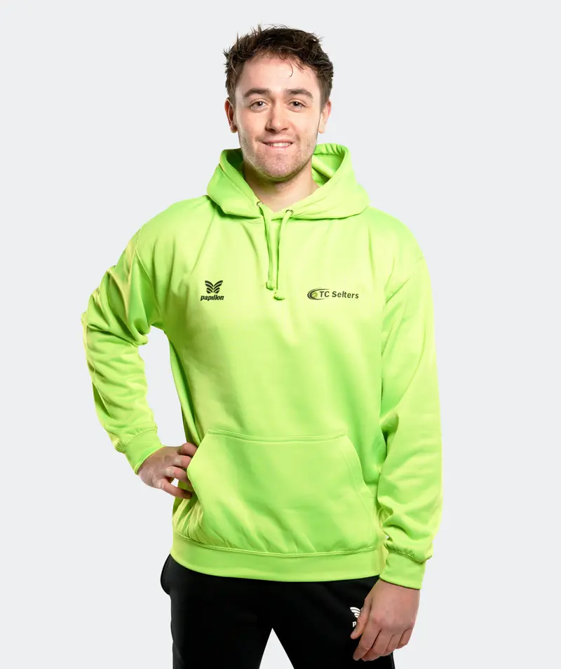 HOODIE HERREN, NEON-GRÜN