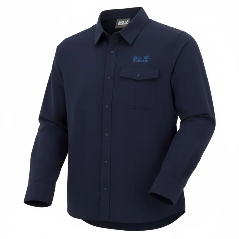 Jack Wolfskin Treasure Hunter Kinder Longsleeve Shirt Hemd 1608361-1010