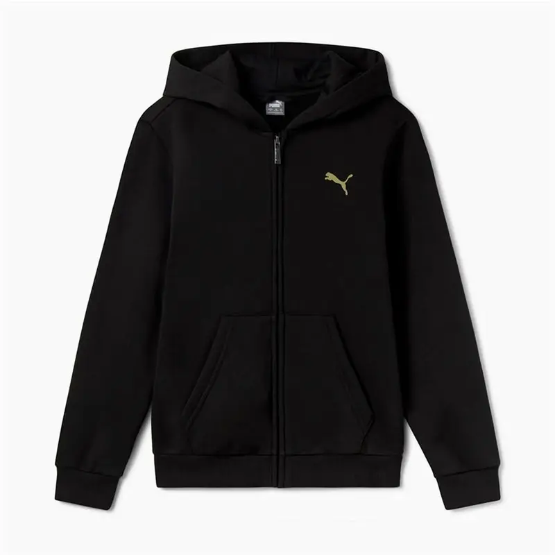 Jacke Für Kinder Puma Essentials+ Graphic Hoodie Fz Schwarz