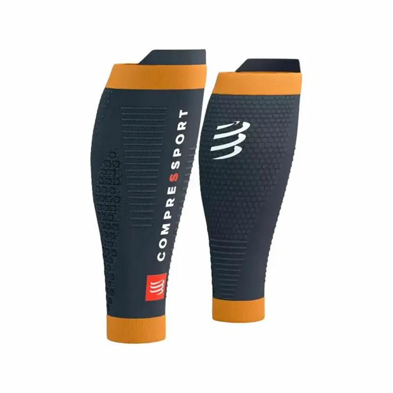Komprimierende Sport-Wadenbandagen Compressport R2 3.0 Schwarz