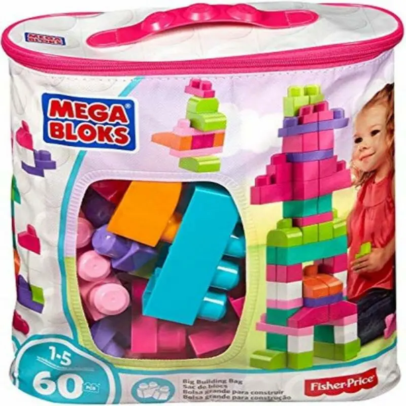 Konstruktionsspiel Megablocks DCH54 60 Stücke Bunt Rosa + 1 Jahr