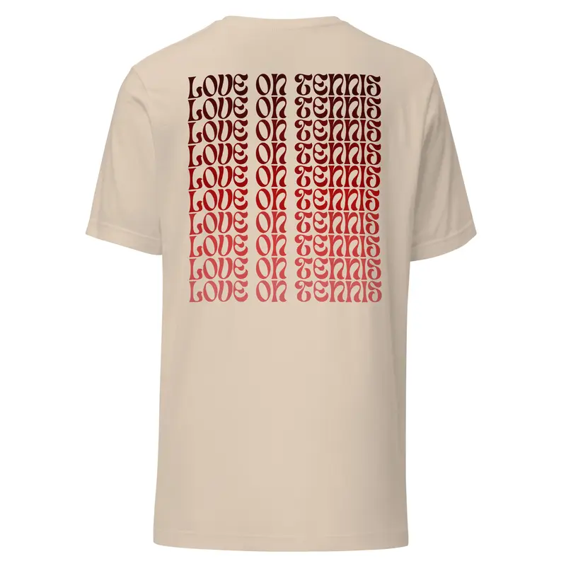 LOVE ON TENNIS Relaxed Fit T-Shirt – Red Edition