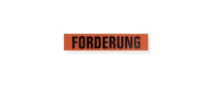 Magnetband 'Forderung'