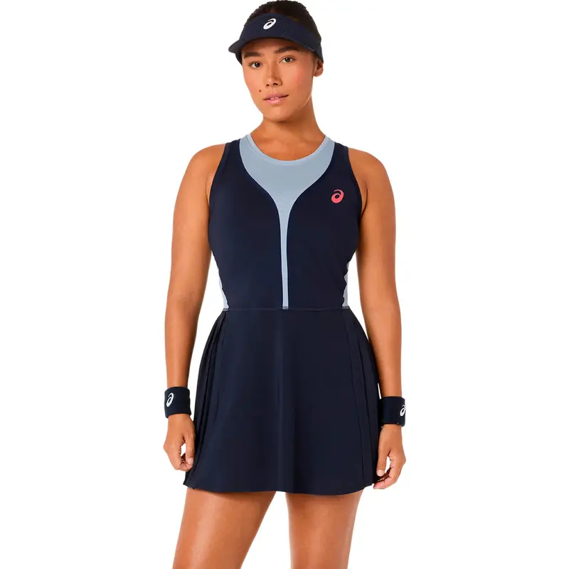 Match Pleat Kleid Damen-dunkelblau