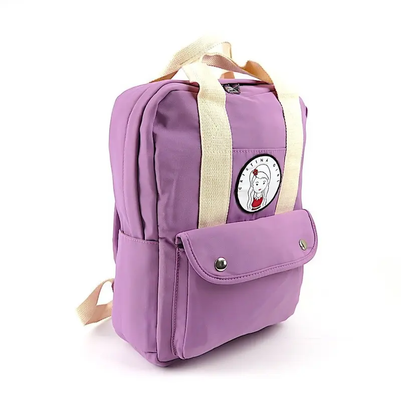Mini Backpack in Waterproof Nylon in Summer Colours
