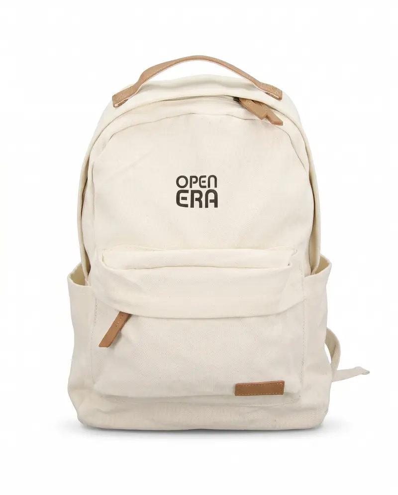 OPEN ERA Backpack – Minimalistischer Rucksack in Off-White