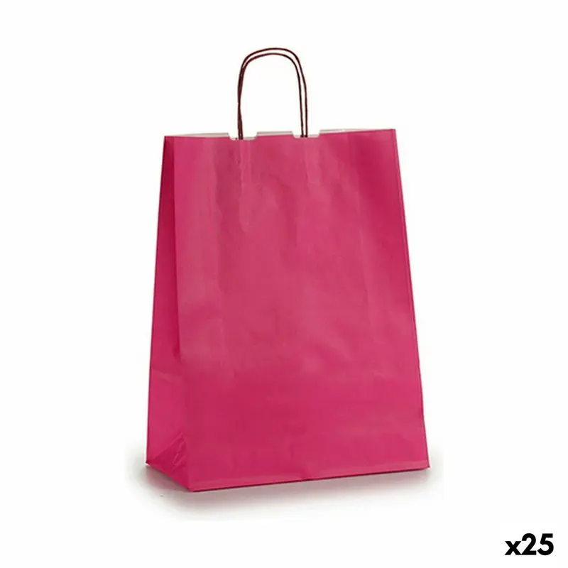 Papiertaschen Pincello 32412 Rosa 12 x 52 x 32 cm 32 X 12 X 50 cm (25 Stück)