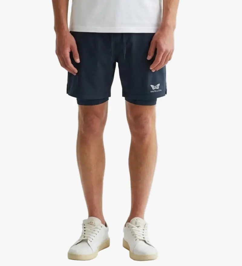 PAPILLON 2 in 1 SHORTS HERREN, NAVY