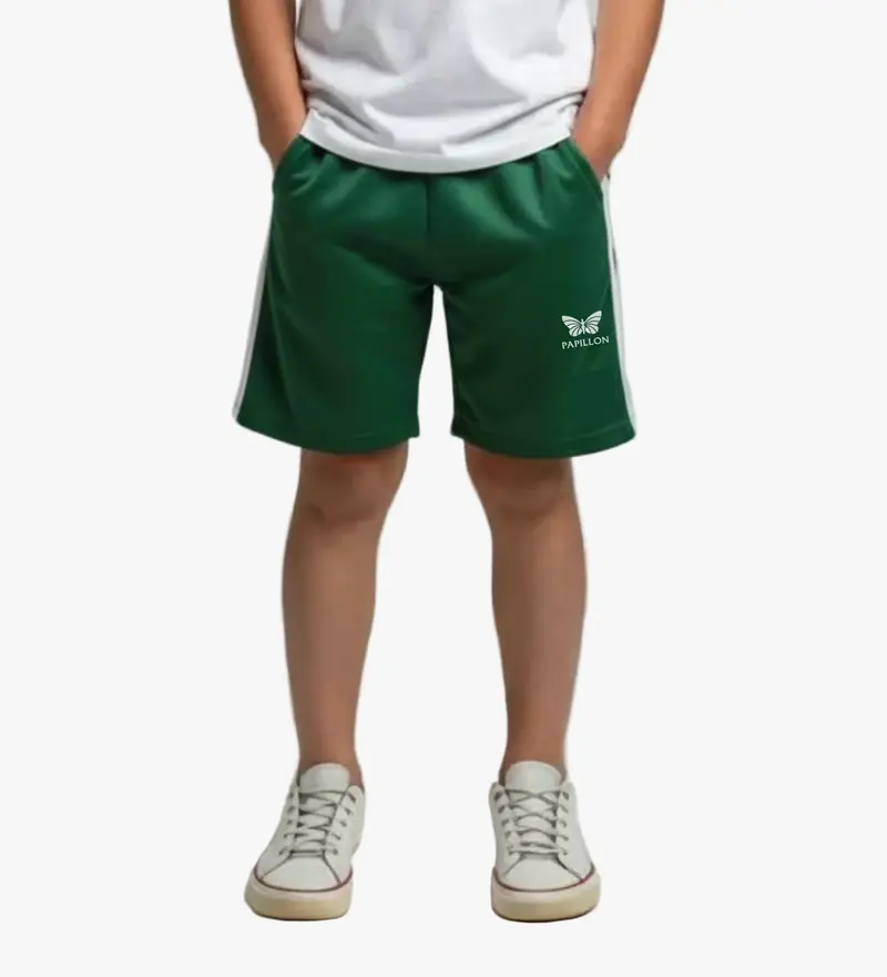 PAPILLON BANDED SHORTS KNABEN, DUNKEL-GRÜN