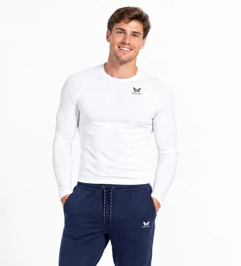 PAPILLON BASELAYER, HERREN, WEIß