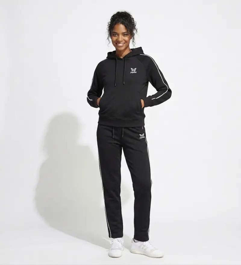 PAPILLON HEAVY PIPE JOGGINGANZUG DAMEN, SCHWARZ