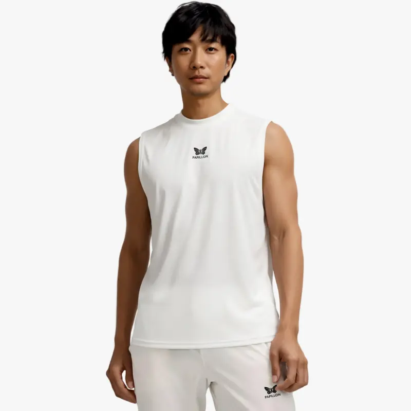 PAPILLON PREMIUM TANKTOP HERREN, ALTWEIß