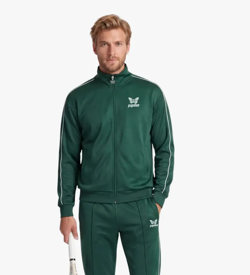 PAPILLON PREMIUM TRACKSUIT JACKE HERREN, DUNKEL-GRÜN