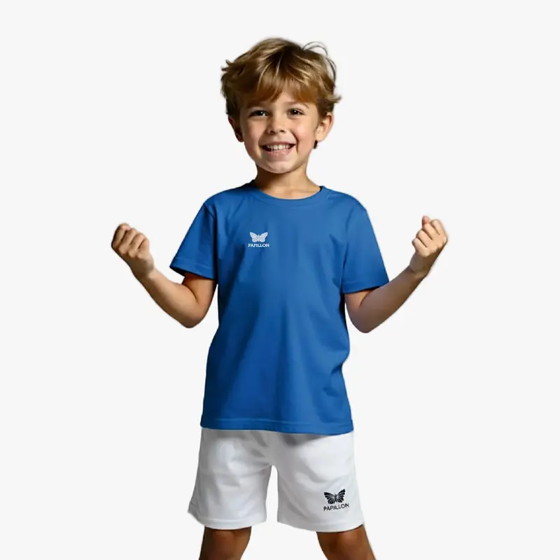 PAPILLON T-SHIRT KNABEN, BLAU