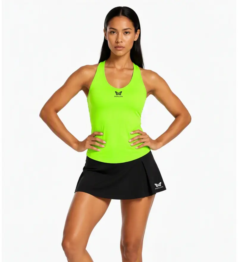 PAPILLON TANKTOP V-AUSSCHNITT DAMEN, NEON-GRÜN