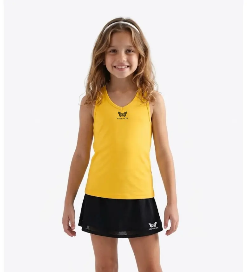 PAPILLON TANKTOP V-AUSSCHNITT MÄDCHEN, GELB
