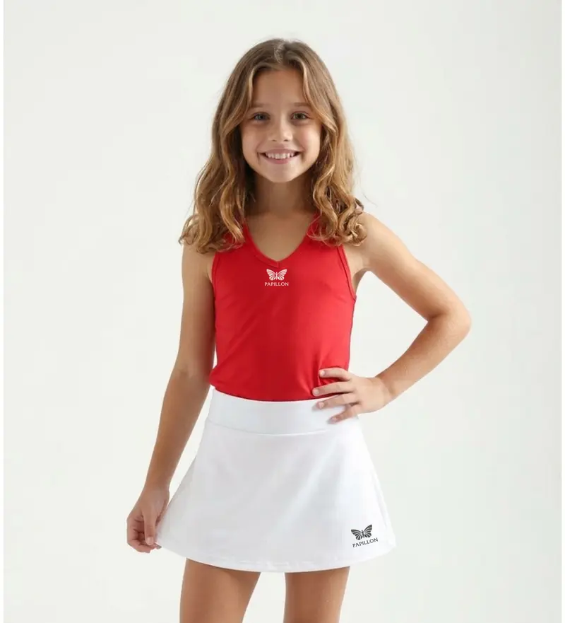 PAPILLON TANKTOP V-AUSSCHNITT MÄDCHEN, ROT