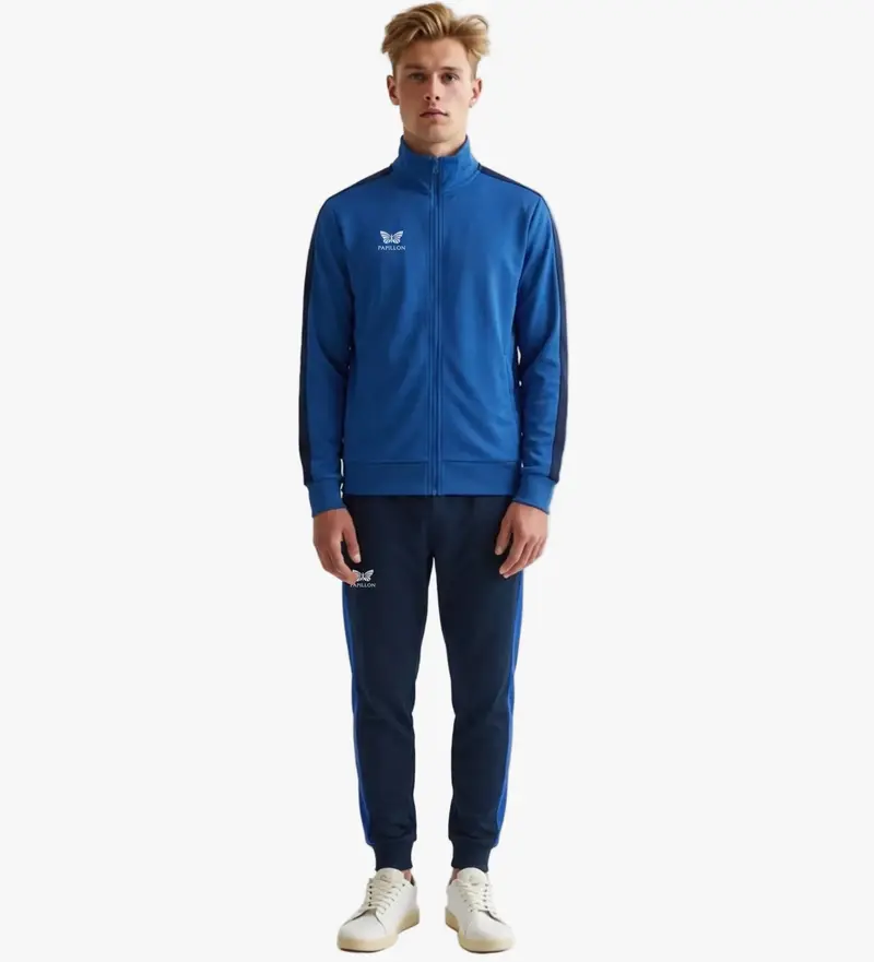 PAPILLON  TRAININGSANZUG HERREN, BLAU-NAVY