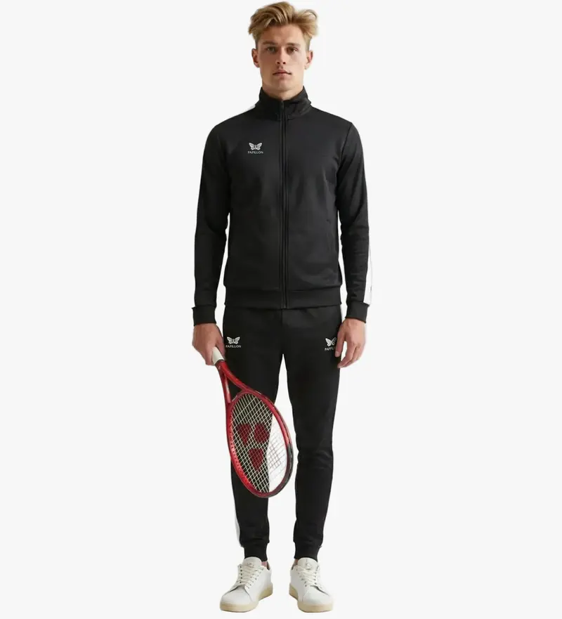 PAPILLON  TRAININGSANZUG HERREN, SCHWARZ-WEIß