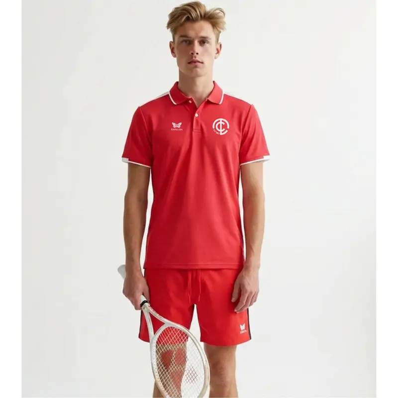 POLO HERREN, ROT-WEIß