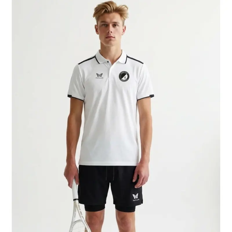 POLO HERREN, WEIß-SCHWARZ