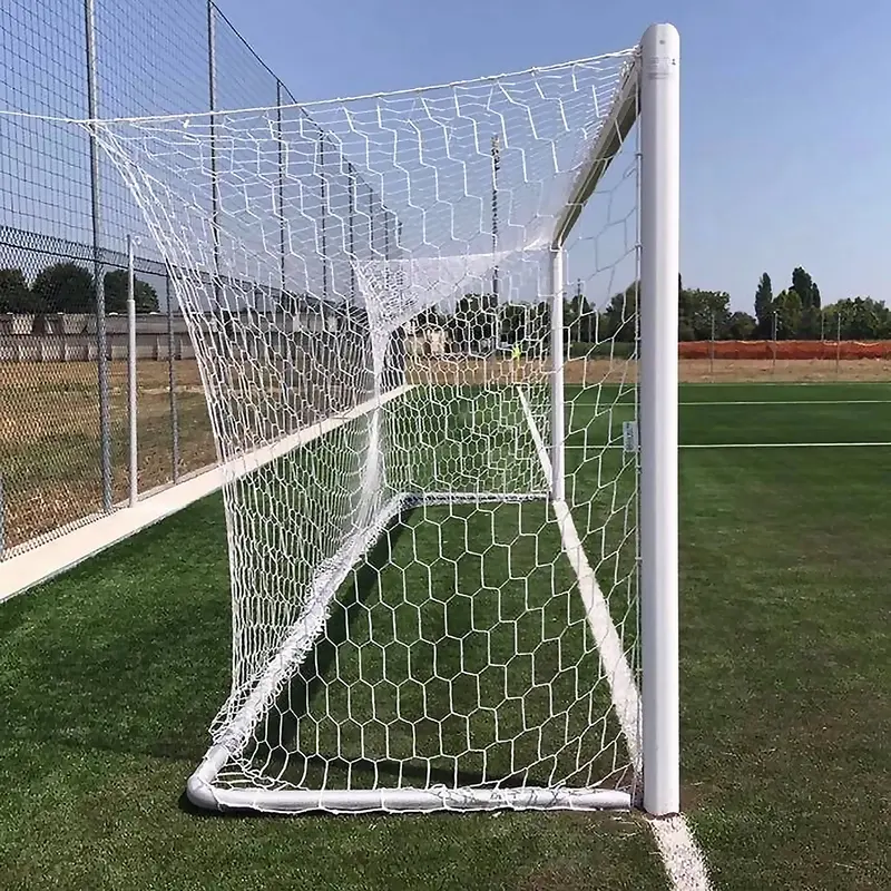 Porta da calcio regolamentare in alluminio fissa ( 7,32 x 2,44m )